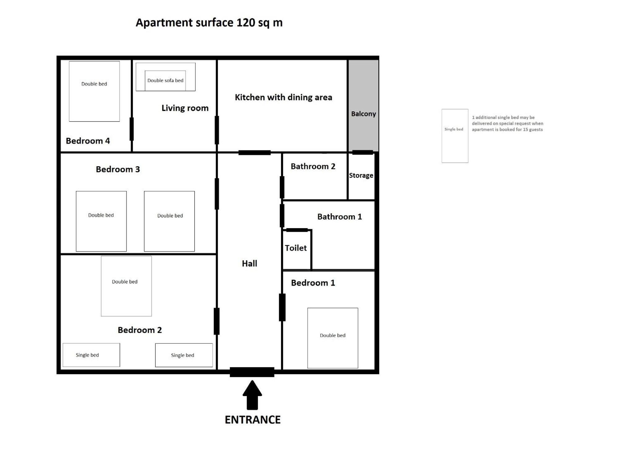 Spacious Zyblikiewicza Street Apartment Krakau